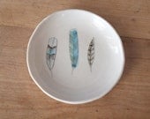 porcelain feather dish . no110