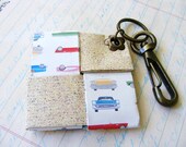Vintage Car Keychain Key FOB Antique Brass