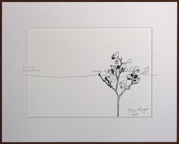 JAPANESE Style GUMNUTS Nature illustration ORIGINAL Drawing Botanical Black & White pen ink zen mindfulness