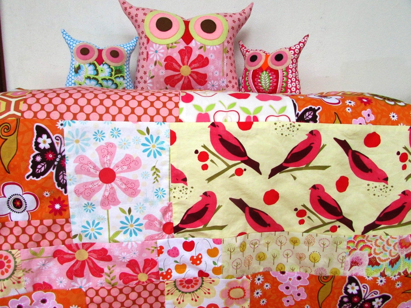 Baby blanket/ Quilt for baby girl/Ready to ship