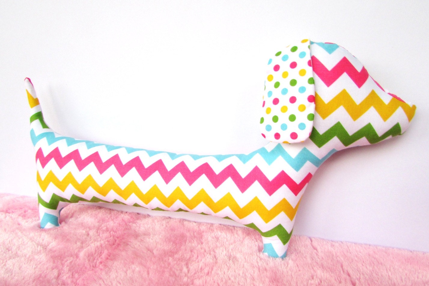 Dog/ Baby Pillow /For Kids & Baby /for her/ pink /green/Ready to ship