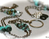 Turquoise Blue Eyeglass Necklace. Chain. Lanyard. Leash.