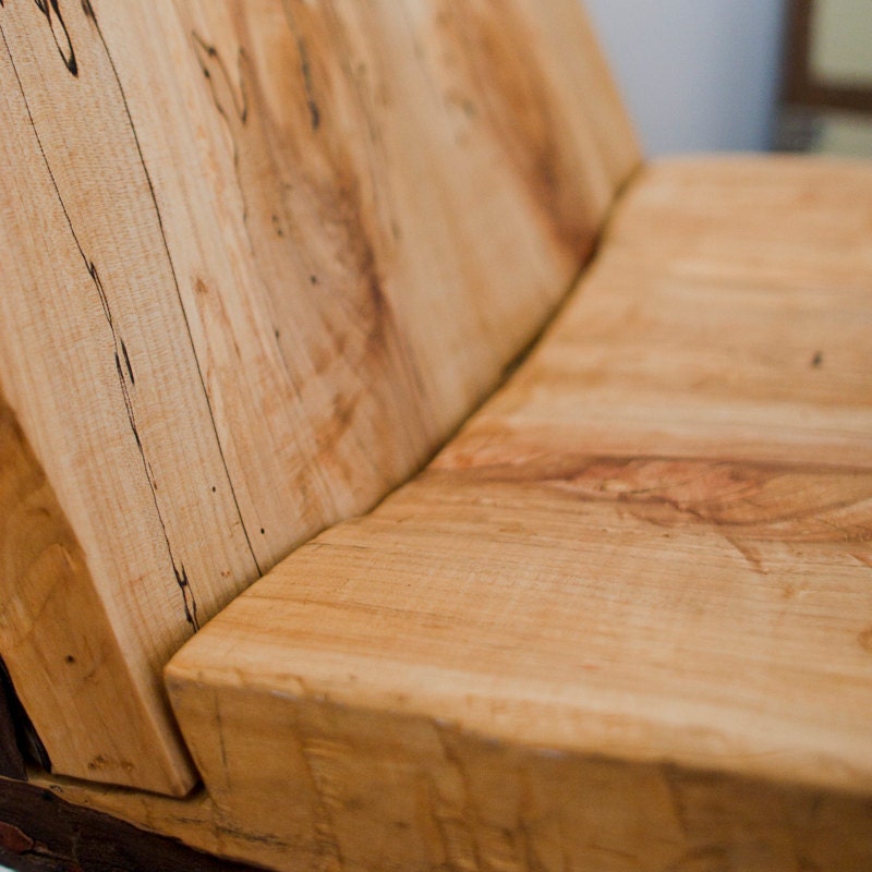 Silver Ghost Chair - Salvaged live-edge maple chair
