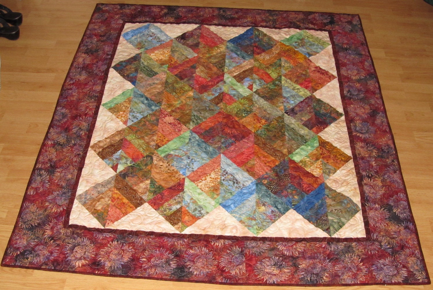 Diamond Spumani Batik Lap Quilt