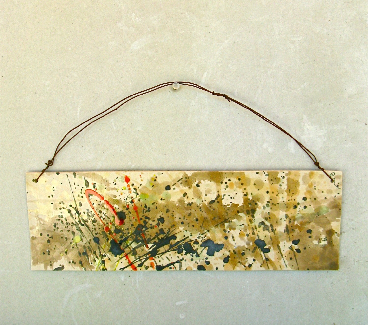 abstract expression porcelain hanging