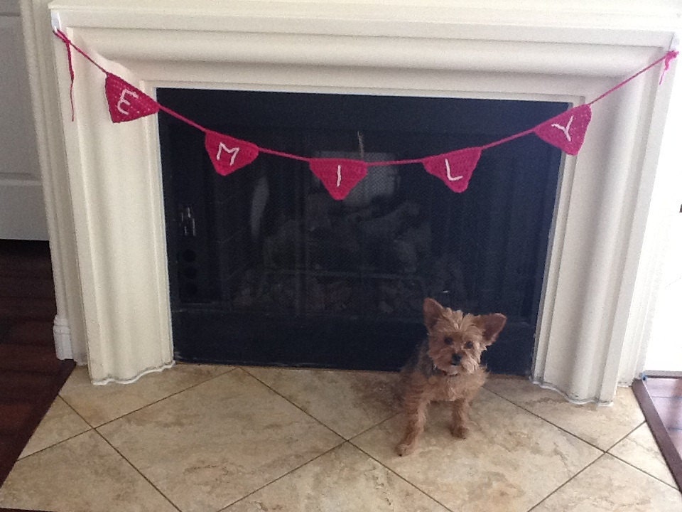 Personalized Crochet Bunting