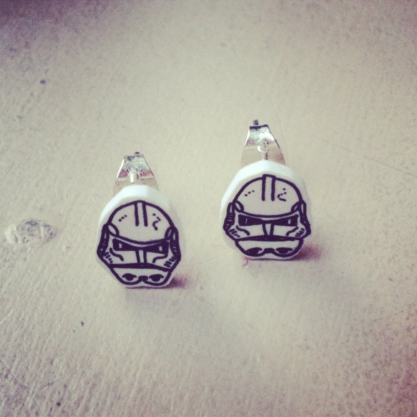 Stormtrooper Star wars earrings