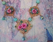 Indian Nights - Hand-Sculpted - Czech Crystal Necklace