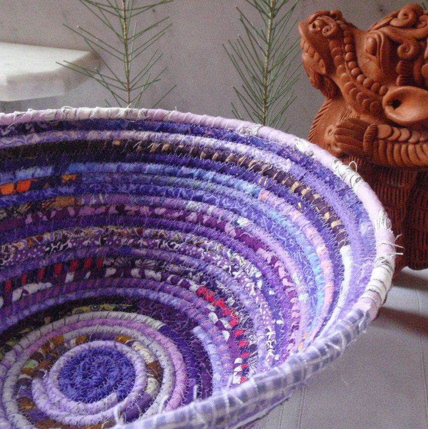 Coiled Basket - Purple Gypsy - LARGE