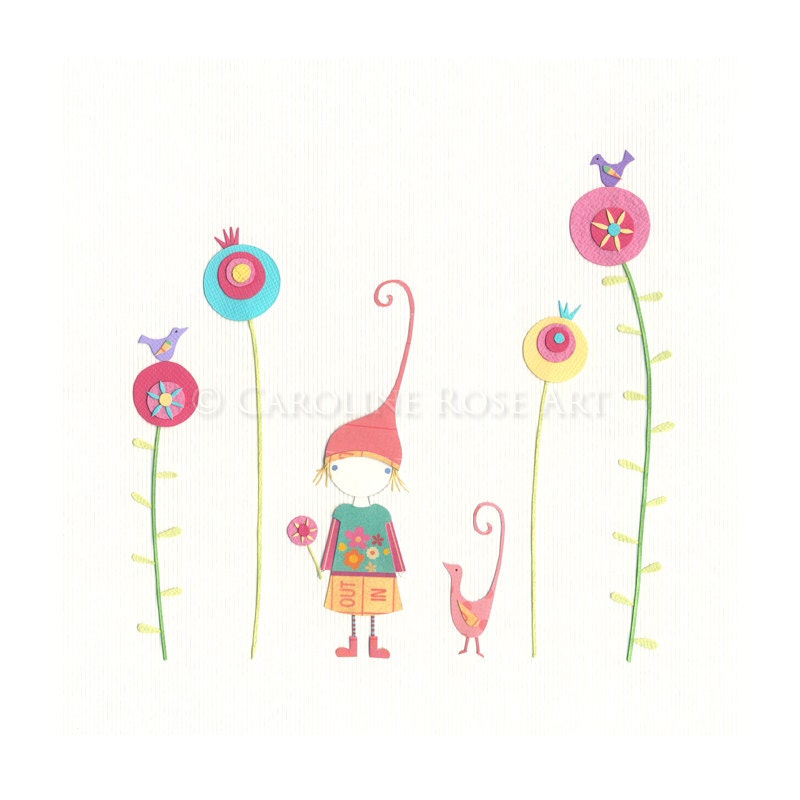 Under The Nodding Flowers  - Fine Art Print