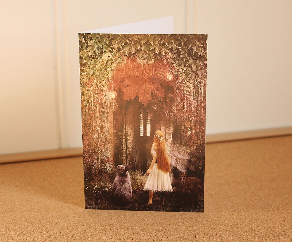 Faerie Road Greeting Card // Print of Original Fantasy Illustration