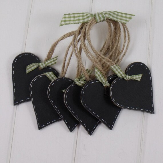 Vintage Style Chalkboard Hearts Table by countrystyleclutter