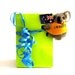 Cocktail Ring Glass Ceramic,  big bold handmade retro ring,  TRIPPING OUT  2.3 inch