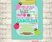 Digital Custom Girly Bug themed birthday Invitation Il_170x135