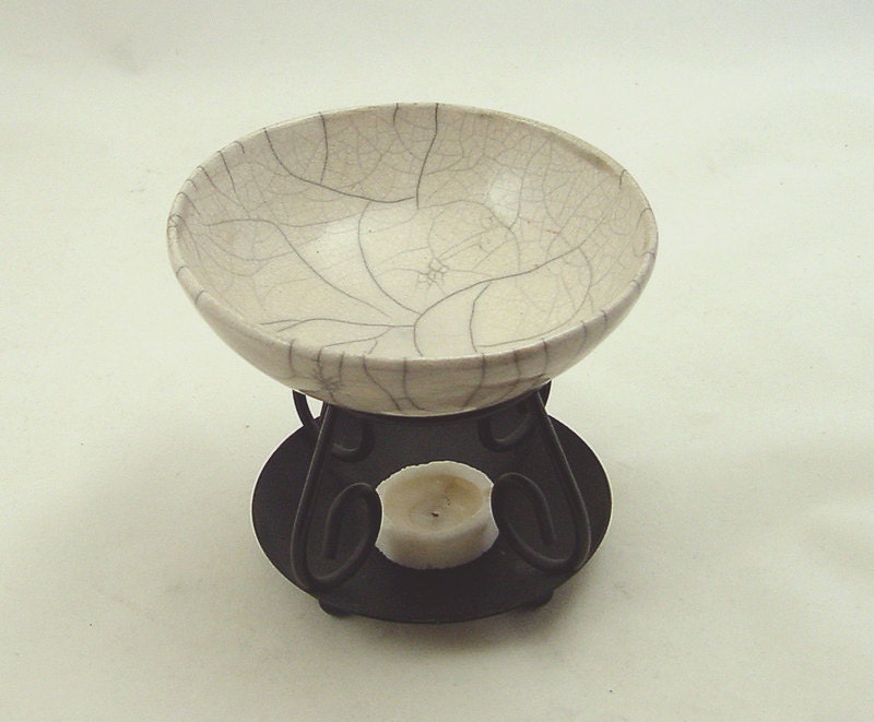 Aromatherapy RAKU Essential Oil Diffuser Handmade Ceramic Pottery