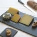 Set of XL Salvaged Slate CHEESE BOARD with 2 Black & White Porcelain Nesting Mini-Bowls - Limited Edition: Housewarming and Wedding Gift