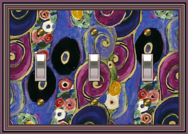 mrs. butler switchplates - Contemporary Design TRIPLE   705b-t3