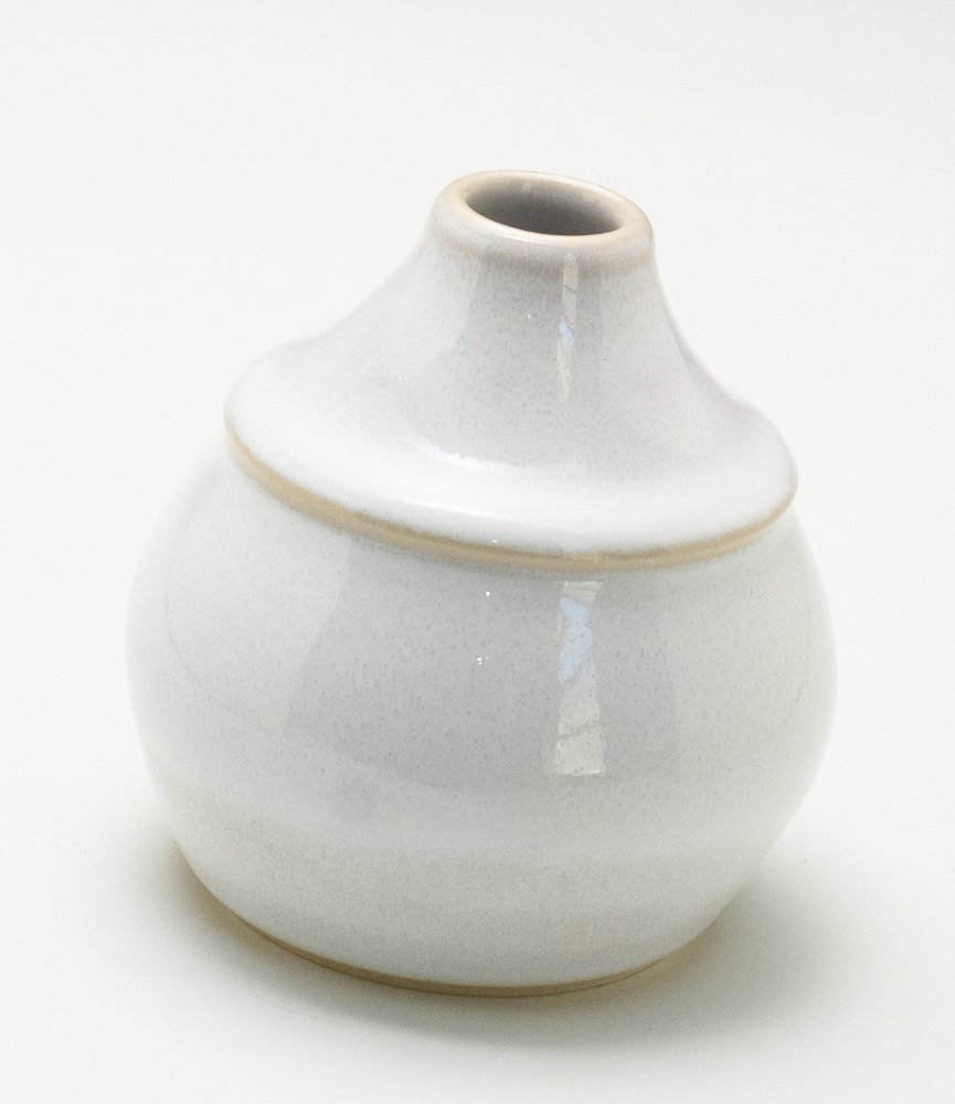 Bright White  Bud Vase