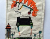An Embroidery art wall piece -  Meet Lucia