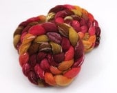 BFL/ SeaCell Roving - Handpainted Roving for Spinning or Felting