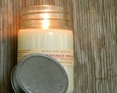 Orange Cranberry Soy Candle / Hand Poured Container Candle in Mason Jar / Homemade