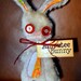 Amputee Bunny, Red & Tan