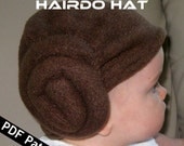 Space Princess Baby Hairdo Hat PDF Pattern