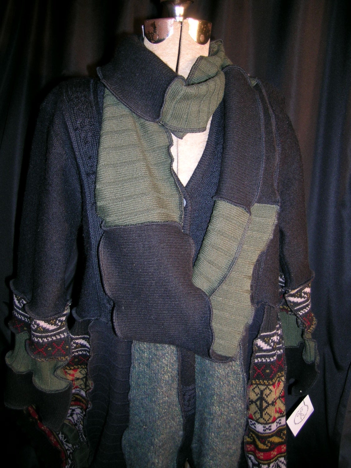 Classic Creative Outlet Upcycled sweater coat