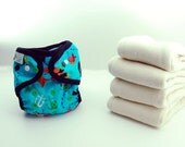Small PUL Cloth Diaper Cover and Inserts- First Mate