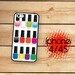 iPhone 4 Case Rainbow Nail Polish Hard Phone Case / iPhone 4 and iPhone 4S Rubber Trim