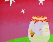 Fire Fly in Jar / original painting