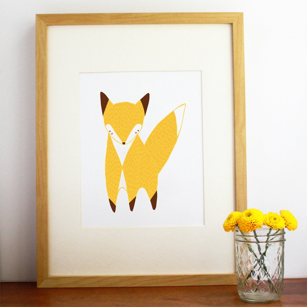 May Little Fox Illustration - Free US Shipping