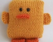 Stockinette Stitch Duck PDF Knitting Pattern