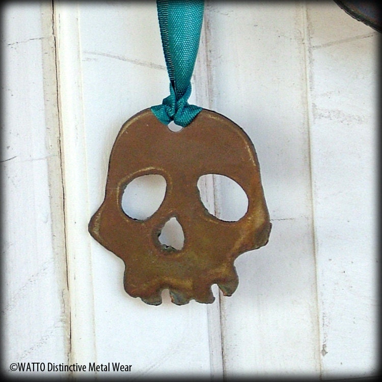 Rustic Skull Ornament by WATTO Distinctive Metal Wear