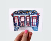 Home of the WHO DATS Shotgun Print Greeting Card