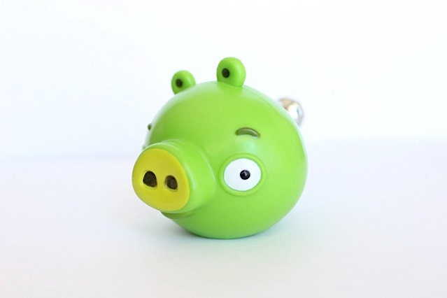 Angry Birds Drawer Knob / Cabinet Pull The Green Pig (TK01)