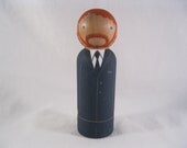 Peg Doll Red Headed Groom. Ready to ship