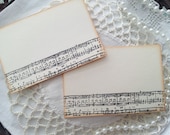 Sheet Music Place Cards Food Buffet Label Tags Set of 10