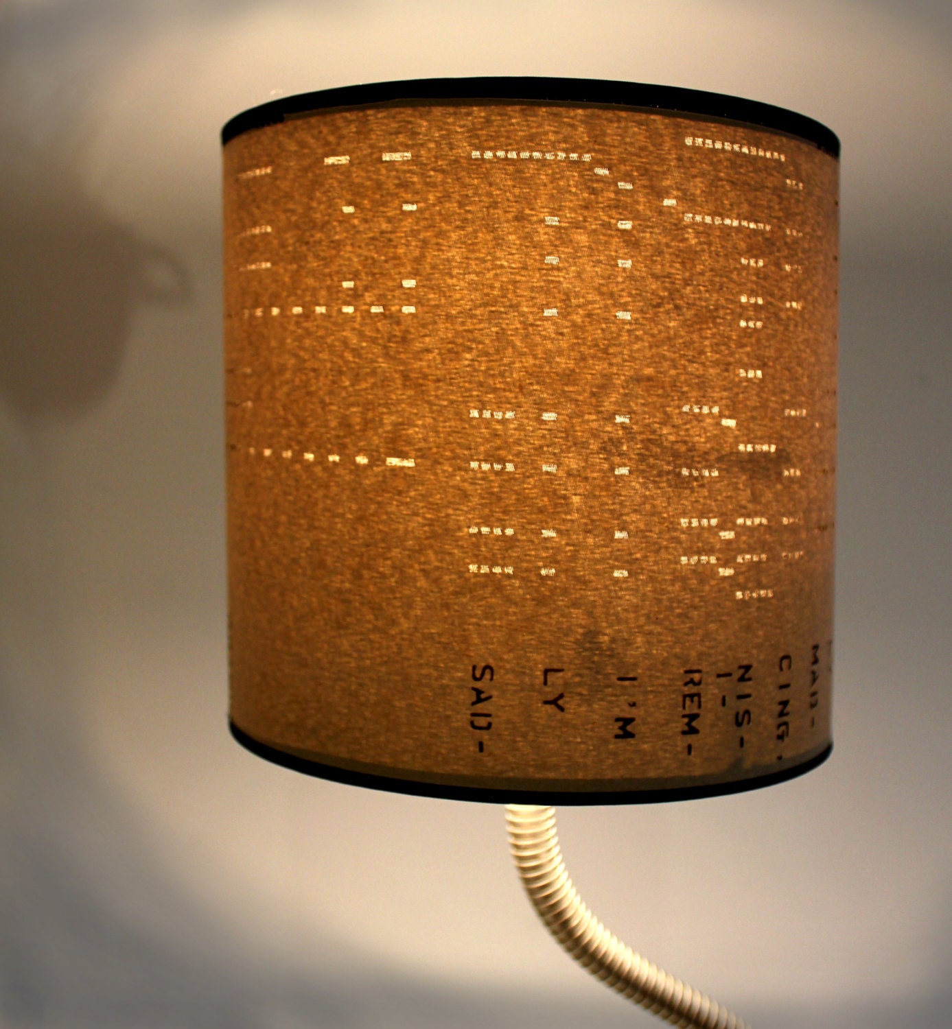 Vintage Pianola Roll Lamp Shade