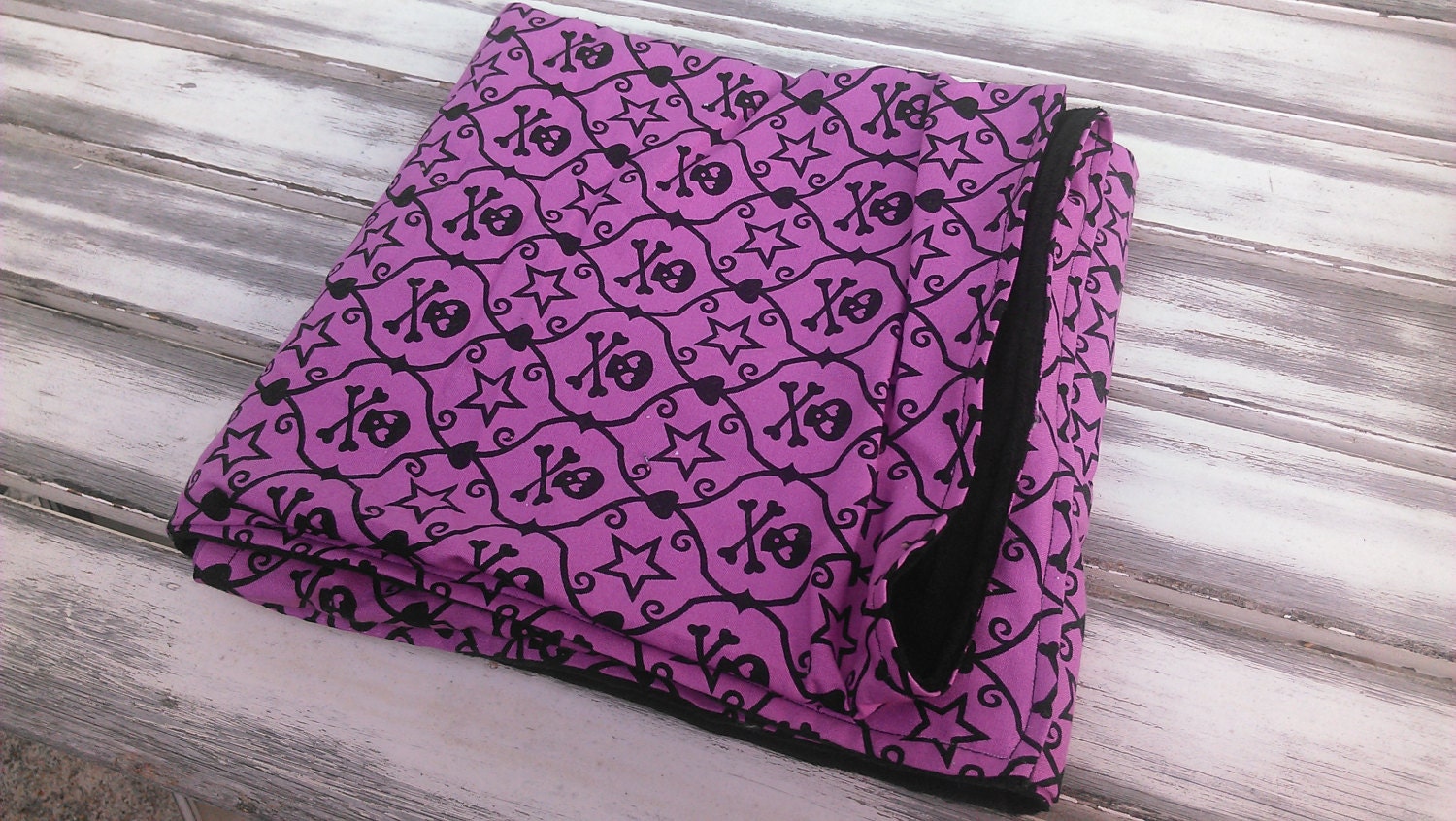 Purple Punk baby blankie
