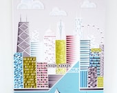 Chicago - Textiles Canvas Print