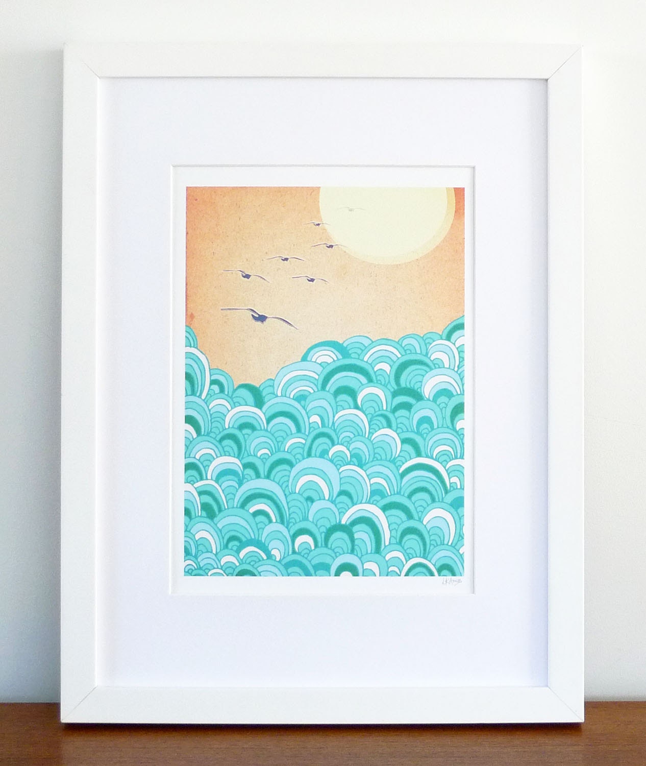 Over the sea...