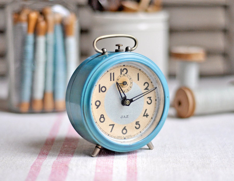 vintage french alarm clock