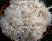 Suri Alpaca Fiber, 8.5", White, 2 Ounces, Shiya