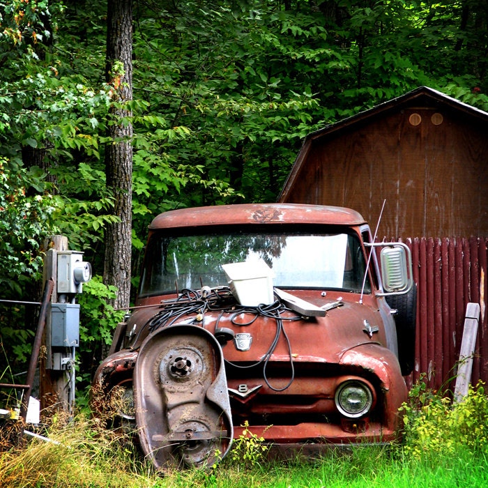 Old V8 8 X 8 fine art photo print