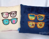 Cute handmade glasses cushion/ pillow