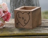 Barn Wood Rustic Vase Planter Centerpiece For Shabby Chic Wedding (Item Number 140009)