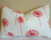 SINGLE LUMBAR 12 X 18 Pillow Cover // Dandelion Coral