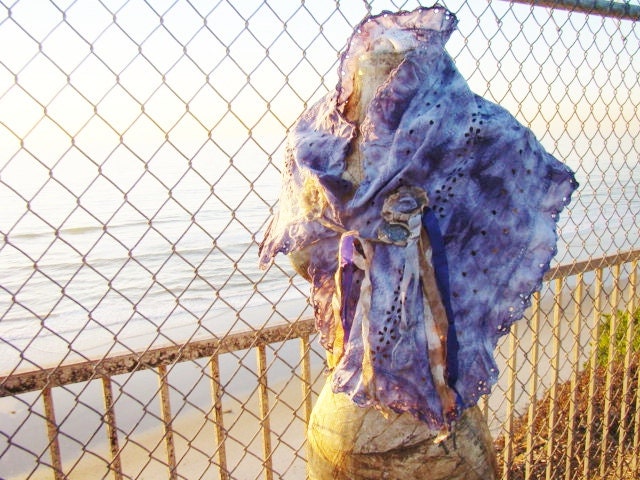 Fairy Hippie Shrug/Upcycled Clothing/Shabby Chic wearable Art/Fairy Shrug