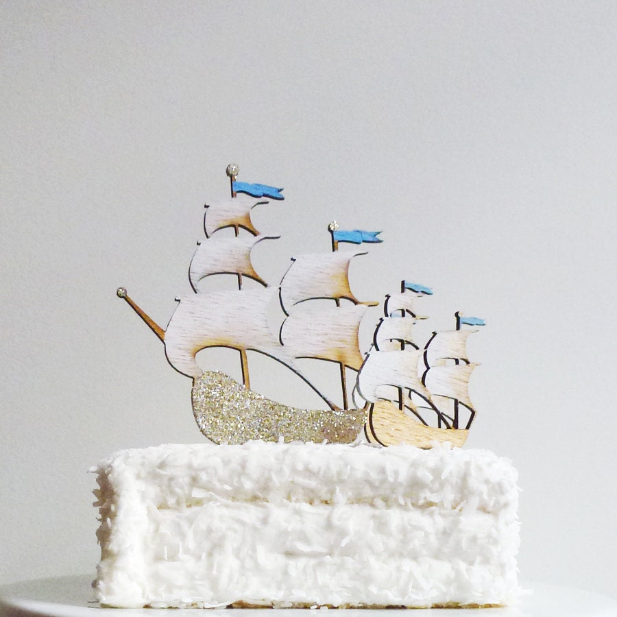 Sailing Ships Cake Topper
